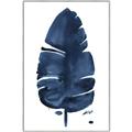 Picture of Blue Tropical Leaf II _GroupedProduct_Rectangle_Portrait_Canvas_Framed_