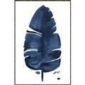 Picture of Blue Tropical Leaf II _GroupedProduct_Rectangle_Portrait_Canvas_Framed_