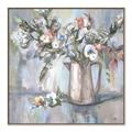 Picture of Beautiful Flower In Jar _GroupedProduct_Square_Canvas_Framed_