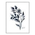 Picture of Blue Leaves IV _GroupedProduct_Rectangle_Portrait_Canvas_Framed_