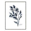 Picture of Blue Leaves IV _GroupedProduct_Rectangle_Portrait_Canvas_Framed_