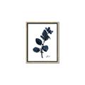 Picture of Blue Leaves V _GroupedProduct_Rectangle_Portrait_Canvas_Framed_