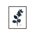 Picture of Blue Leaves V _GroupedProduct_Rectangle_Portrait_Canvas_Framed_
