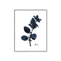 Picture of Blue Leaves V _GroupedProduct_Rectangle_Portrait_Canvas_Framed_