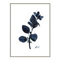 Picture of Blue Leaves V _GroupedProduct_Rectangle_Portrait_Canvas_Framed_