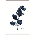 Picture of Blue Leaves V _GroupedProduct_Rectangle_Portrait_Canvas_Framed_