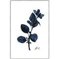 Picture of Blue Leaves V _GroupedProduct_Rectangle_Portrait_Canvas_Framed_