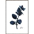 Picture of Blue Leaves V _GroupedProduct_Rectangle_Portrait_Canvas_Framed_
