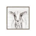 Picture of Frontal Cow Portrait _GroupedProduct_Square_Canvas_Framed_
