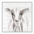 Picture of Frontal Cow Portrait _GroupedProduct_Square_Canvas_Framed_
