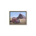 Picture of Red Wooden Barn _GroupedProduct_Rectangle_Landscape_Canvas_Framed_