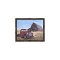Picture of Red Wooden Barn _GroupedProduct_Rectangle_Landscape_Canvas_Framed_