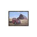 Picture of Red Wooden Barn _GroupedProduct_Rectangle_Landscape_Canvas_Framed_