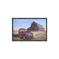 Picture of Red Wooden Barn _GroupedProduct_Rectangle_Landscape_Canvas_Framed_