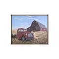 Picture of Red Wooden Barn _GroupedProduct_Rectangle_Landscape_Canvas_Framed_