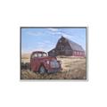 Picture of Red Wooden Barn _GroupedProduct_Rectangle_Landscape_Canvas_Framed_