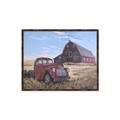 Picture of Red Wooden Barn _GroupedProduct_Rectangle_Landscape_Canvas_Framed_
