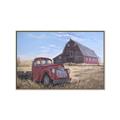Picture of Red Wooden Barn _GroupedProduct_Rectangle_Landscape_Canvas_Framed_