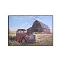 Picture of Red Wooden Barn _GroupedProduct_Rectangle_Landscape_Canvas_Framed_