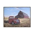 Picture of Red Wooden Barn _GroupedProduct_Rectangle_Landscape_Canvas_Framed_