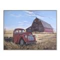 Picture of Red Wooden Barn _GroupedProduct_Rectangle_Landscape_Canvas_Framed_