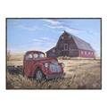Picture of Red Wooden Barn _GroupedProduct_Rectangle_Landscape_Canvas_Framed_