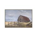 Picture of Wooden Fence _GroupedProduct_Rectangle_Landscape_Canvas_Framed_