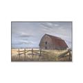 Picture of Wooden Fence _GroupedProduct_Rectangle_Landscape_Canvas_Framed_