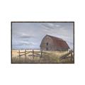 Picture of Wooden Fence _GroupedProduct_Rectangle_Landscape_Canvas_Framed_