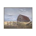 Picture of Wooden Fence _GroupedProduct_Rectangle_Landscape_Canvas_Framed_