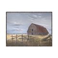 Picture of Wooden Fence _GroupedProduct_Rectangle_Landscape_Canvas_Framed_