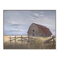 Picture of Wooden Fence _GroupedProduct_Rectangle_Landscape_Canvas_Framed_