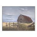 Picture of Wooden Fence _GroupedProduct_Rectangle_Landscape_Canvas_Framed_