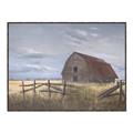 Picture of Wooden Fence _GroupedProduct_Rectangle_Landscape_Canvas_Framed_