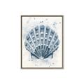 Picture of Blue Seashell _GroupedProduct_Rectangle_Portrait_Canvas_Framed_