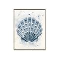 Picture of Blue Seashell _GroupedProduct_Rectangle_Portrait_Canvas_Framed_