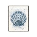 Picture of Blue Seashell _GroupedProduct_Rectangle_Portrait_Canvas_Framed_