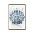 Picture of Blue Seashell _GroupedProduct_Rectangle_Portrait_Canvas_Framed_