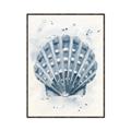 Picture of Blue Seashell _GroupedProduct_Rectangle_Portrait_Canvas_Framed_
