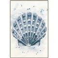 Picture of Blue Seashell _GroupedProduct_Rectangle_Portrait_Canvas_Framed_