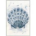 Picture of Blue Seashell _GroupedProduct_Rectangle_Portrait_Canvas_Framed_