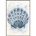 Picture of Blue Seashell _GroupedProduct_Rectangle_Portrait_Canvas_Framed_