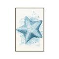 Picture of Teal Starfish _GroupedProduct_Rectangle_Portrait_Canvas_Framed_
