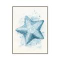 Picture of Teal Starfish _GroupedProduct_Rectangle_Portrait_Canvas_Framed_