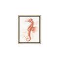 Picture of Coral Seahorse _GroupedProduct_Rectangle_Portrait_Canvas_Framed_
