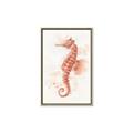 Picture of Coral Seahorse _GroupedProduct_Rectangle_Portrait_Canvas_Framed_