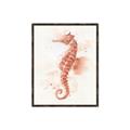 Picture of Coral Seahorse _GroupedProduct_Rectangle_Portrait_Canvas_Framed_