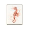 Picture of Coral Seahorse _GroupedProduct_Rectangle_Portrait_Canvas_Framed_
