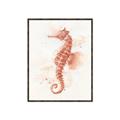 Picture of Coral Seahorse _GroupedProduct_Rectangle_Portrait_Canvas_Framed_