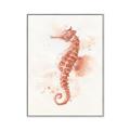 Picture of Coral Seahorse _GroupedProduct_Rectangle_Portrait_Canvas_Framed_